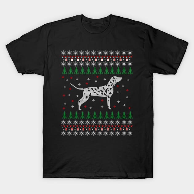 Dalmatian Ugly Christmas Sweater Gift T-Shirt by uglygiftideas